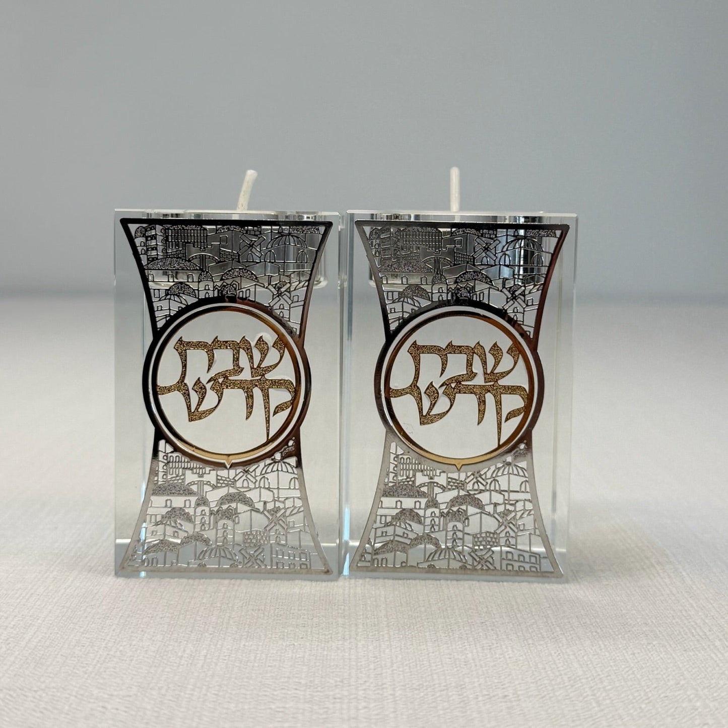 פמוטי קריסטל - שבת קודש